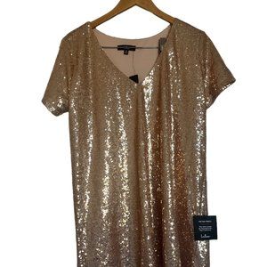 NEW with Tags - Lulu's - XL - Champage Sequin Swifter Dress